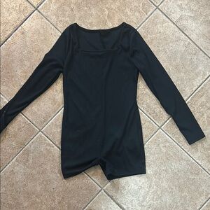 Black Long Sleeve Bodysuit
